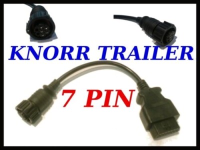 Knorr Trailer 7 PIN Diagnostic Lead For Autocom Delphi Opus Wurth Eclipse