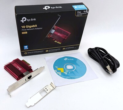TP-Link TX401 10 Gigabit Ethernet PCI Express Network Adapter Card -New Open Box