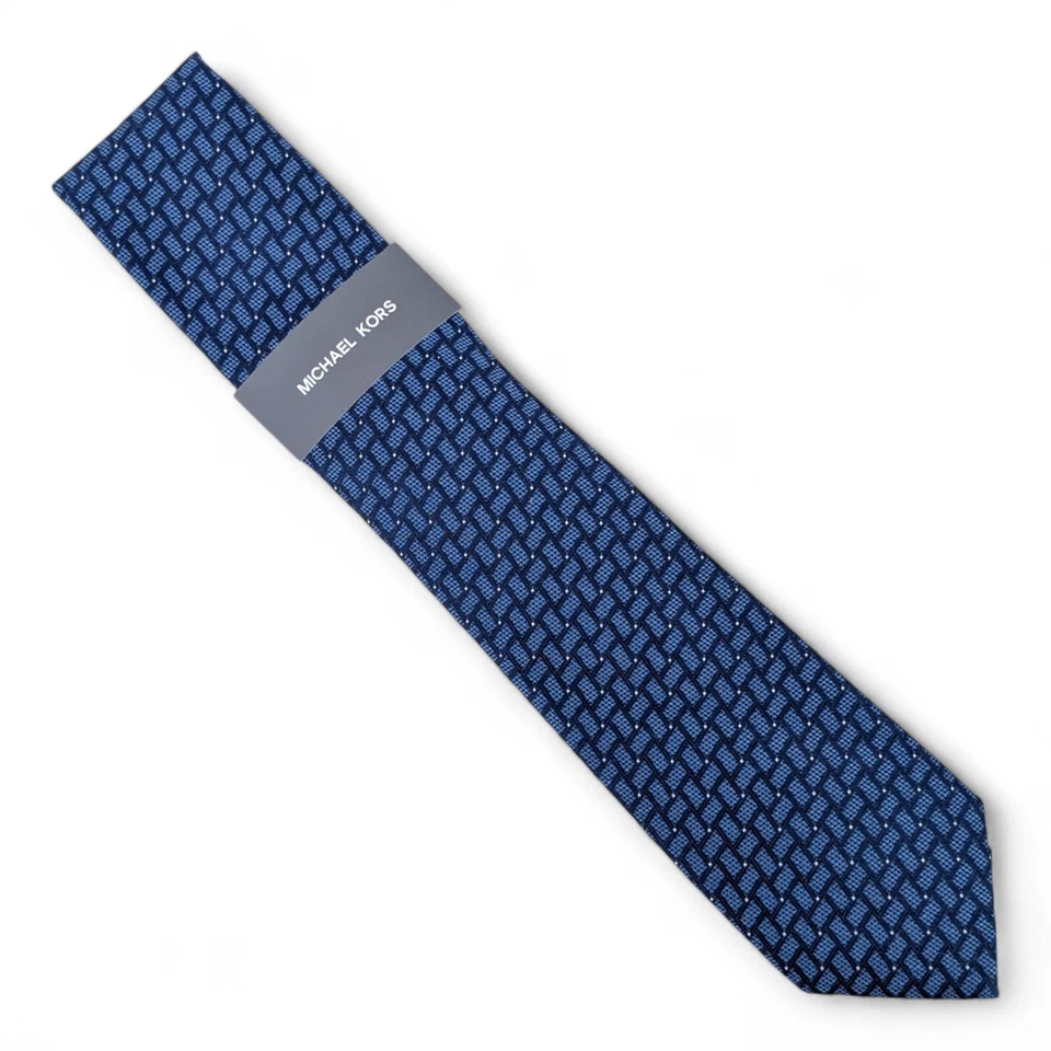 Corbata Michael Kors Para Hombre Erwin Mini-Geo Clásica 3" Mezcla Seda Verde $69.5 Foto 2 de 4