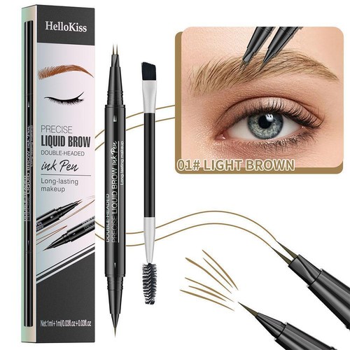 Wasserfester zweizackiger Augenbrauenstift natürliches ultrafeines Makeu✨m Augenbraue Q UKY - Bild 24 von 28