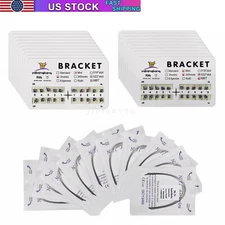 Dental Orthodontic Braces Brackets Metal Mini Roth.022 Hook345 / Arch Wires USA