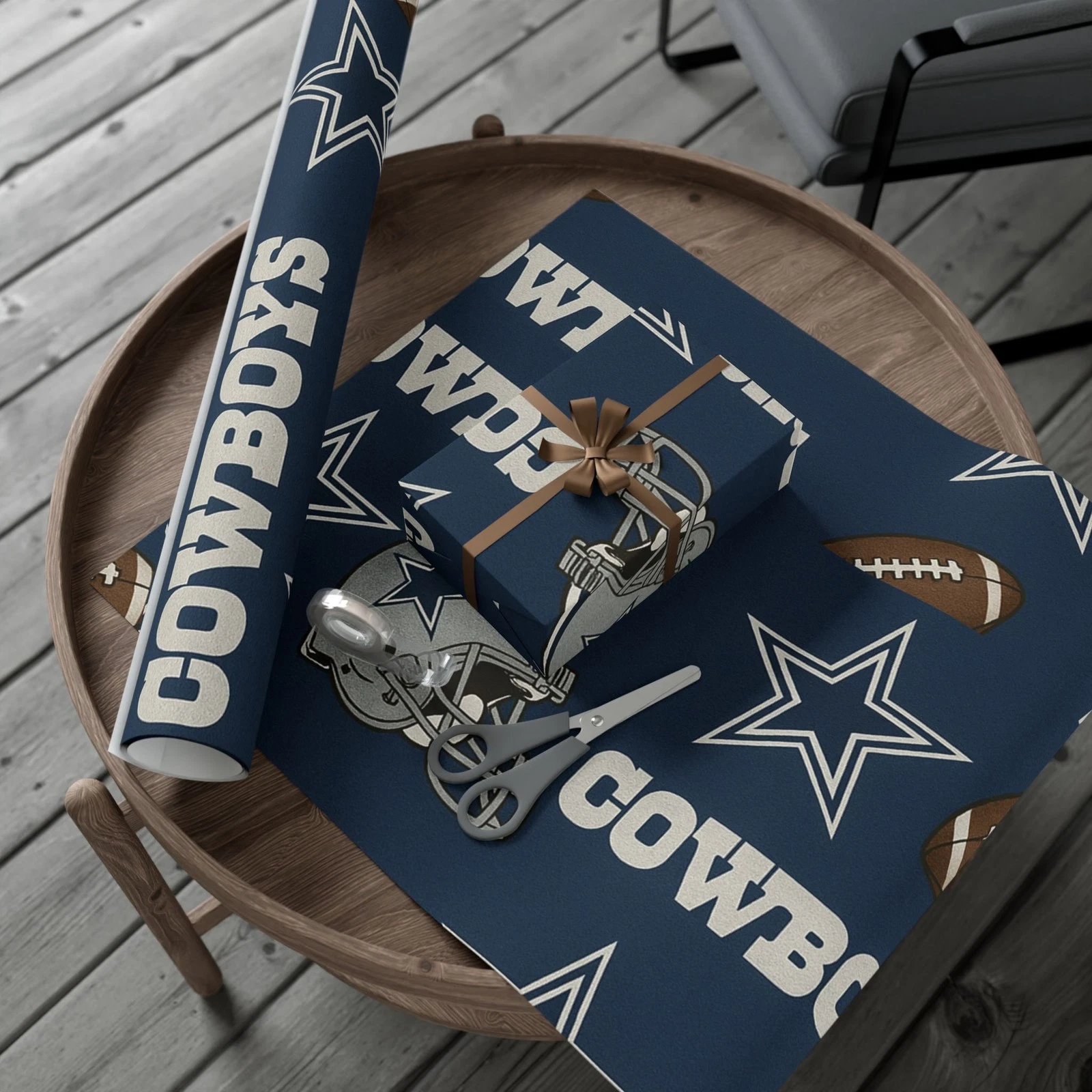 Cowboys Gift Wrap Papers | Sports-Themed Wrapping, Birthday, Game Day