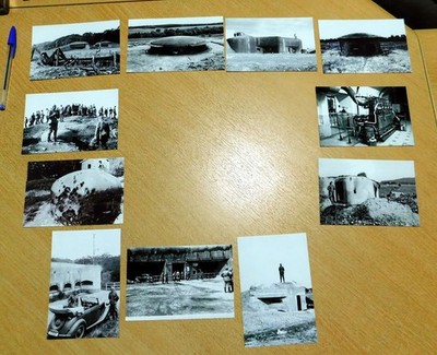 GANZES KONVOLUT / FOTOS DIE MAGINOT-LINIE HAT DIE DEUTSCHE INVASION NICHT GESTOPPT REPROS
