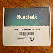 KVM Switch DisplayPort 2 PC to 1 Screen USB 3.0 Sharing Hub 8K 4K Support NEW