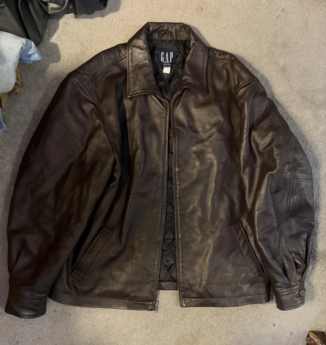 Gap Leather Outer Shell Coats, Jackets & Vests for Men for sale | eBay