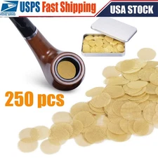 250Pcs Brass Pipe Screens 3/4" Heavy Duty High-Quality Round Filter Mesh Gold US