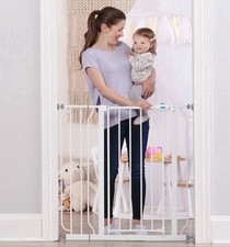 Regalo Easy Step Extra Tall Walk Thru Gate, White