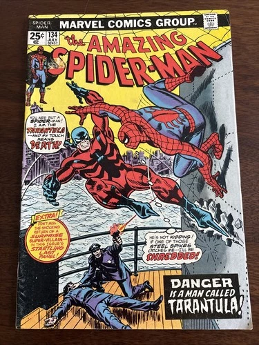 Amazing Spider-Man #134 (Jul 1974 Marvel) 1st Tarantula, 2nd Punisher VG+