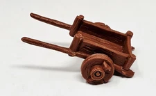 Vintage Schleich Smurfs 2 Wheel Cart Accessory Smurf Peyo PVC Figure W. Germany