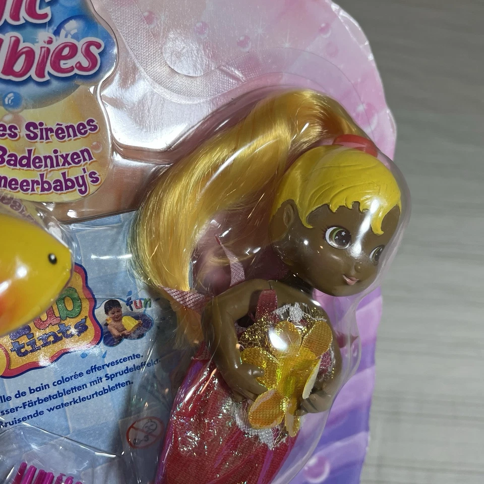 HTF VINTAGE HASBRO MAGIC MERBABIES MERMAID MINI AA DOLL SEALED RARE 2001 A1 - Image 4 of 4