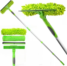 62 Inch Telescopic Window Squeegee Cleaner Window Washing Equipment for Home Car