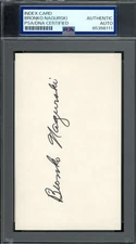 Bronko Nagurski PSA DNA Signed 3x5 Index Card Autograph