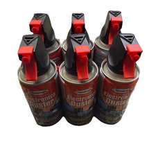 6 Air Duster Cans Spray Electronics 2 oz Computer Keyboard Particle Remover Comp