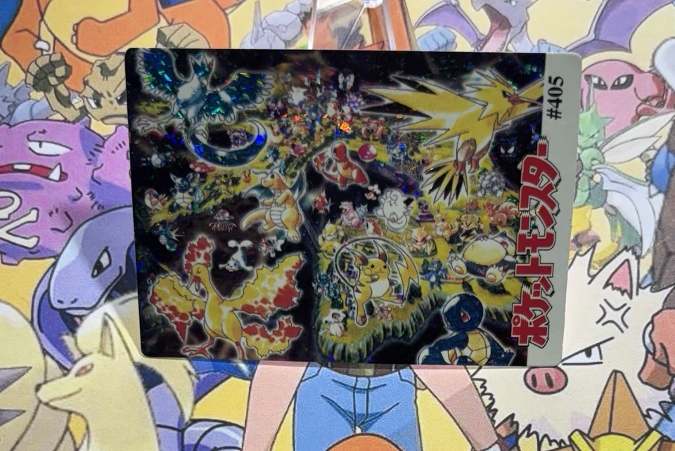 Pokemon Vintage Monstruos de Bolsillo Venta HOLO Prisma Pegatina 1999 Bandai Nintendo Foto 4 de 4