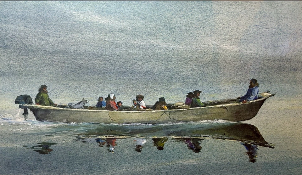 Signed C. Alan Johnson Fine Art Prints “On Our Way” & “To The Whaling Camp” - Image 2 of 4