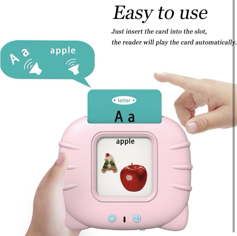 Text Card Toys Talking Cards for Toddlers, Speech Therapy Toys Autism Toys, ABC 123 ...