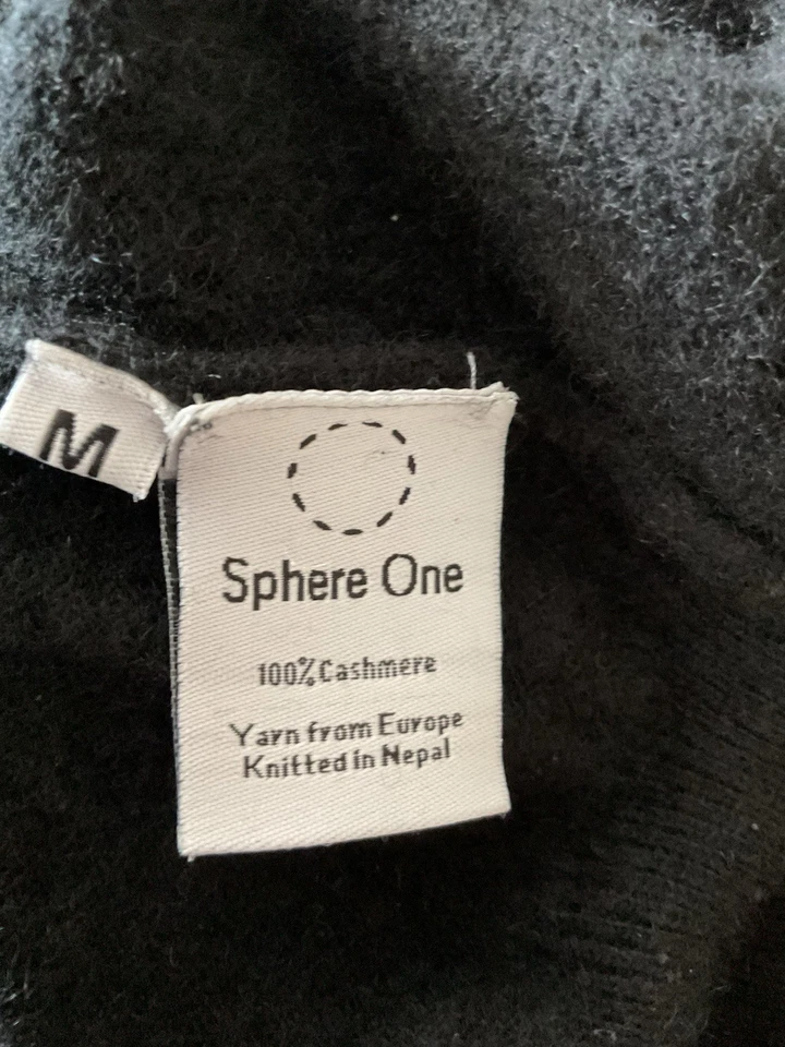 Rare Sphere One Finest Cashmere Appliqued K Itted In Nepal Medium - Image 4 of 4