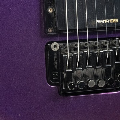 Fernandes FR-55 Revolver MIJ Electric Guitar Metallic Purple Floyd