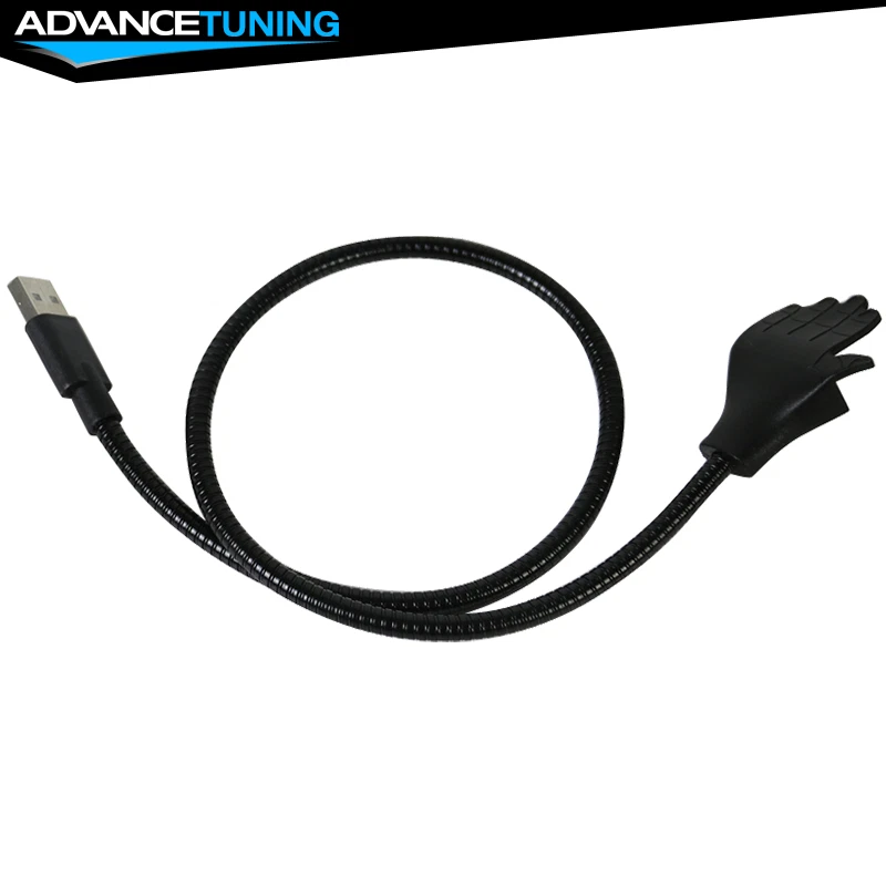 Cable Cargador USB Fexible Twister Cable Largo Negro para Android Samsung HTC Huawei Foto 3 de 4