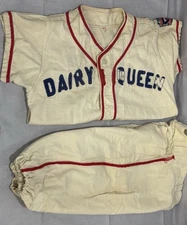 Little League Baseball Uniform Boys Dairy Queen Sponsor Russell Southern Vintage