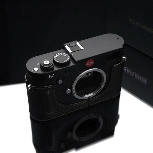 Funda de cuero GARIZ Etiqueta Negra Leica M BL-LCMBR Marrón Foto 2 de 4