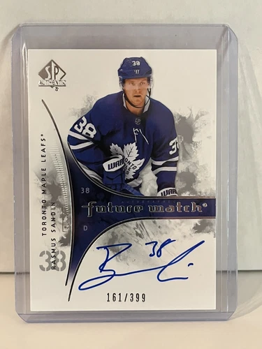 2019-20 Rasmus Sandin UD SP Authentic Future Watch Retro Auto 16/399 Rookie RC