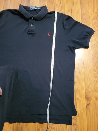 Polo Ralph Lauren polo uomo XL nera con logo rosso pony cotone ricamato - Foto 6 di 7