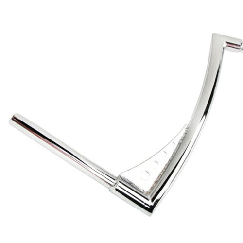 14" Rise Handlebar Ape Hanger Iron Chrome Fit For Harley Dyna Fat Bob CVO FXDFSE - Picture 3 of 11