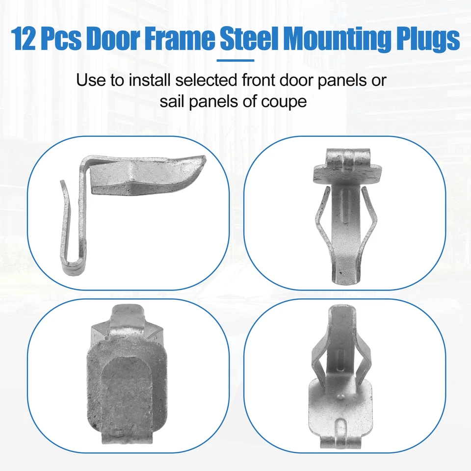 Paquete (24) Enchufe y clip para marco de panel de puerta delantera para Chevrolet Camaro 1967-1974 Foto 4 de 4