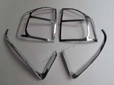 Front + Rear Light Lamp Cover Trim Chrome for 2011-2016 JEEP Compass Full set