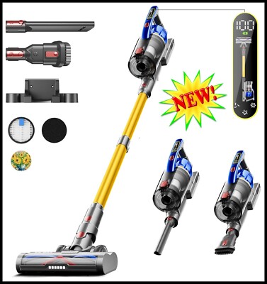 Cordless Stick Vacuum 550W 45KPA Suction 60 Min Runtime Portable Handheld