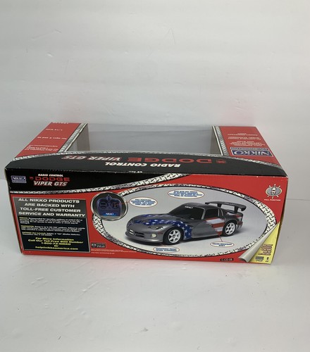 Vintage Nikko RC Dodge Viper GTS Nikko 1/16 Scale Remote Control Car 160120 NEW - Picture 5 of 6