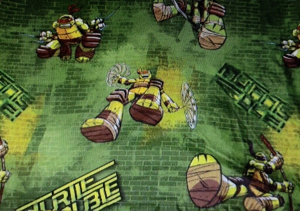 De colección TMNT Tortugas Ninja Adolescentes Mutantes Doble Hoja Plana Tortuga Problemas Nickelodeon Foto 2 de 4