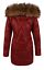 miniatura 25 - Donna Invernale Cappotto Giacca Trapuntata Cappuccio Parker giacca lunga Pelliccia steppmantel