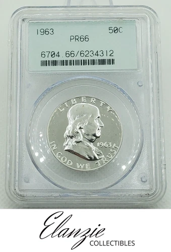 1963 Franklin Half Dollar PCGS PR66