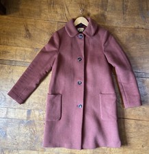 Women’s Boden Wool Coat Size 12 Chestnut Brown