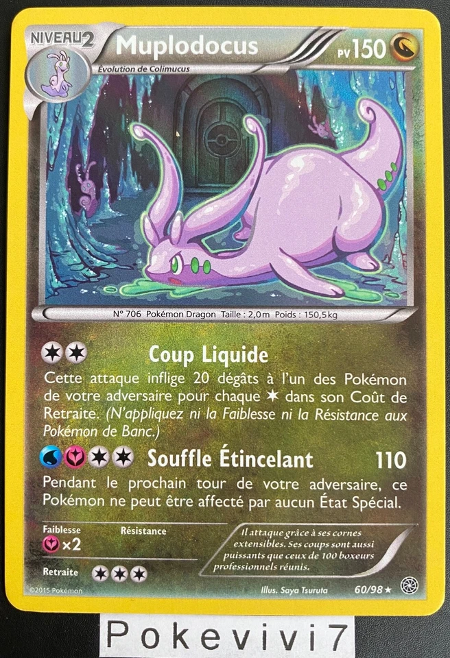 Carte Pokemon MUPLODOCUS 60/98 Holo XY7 Origines Antiques FR - Photo 1/1