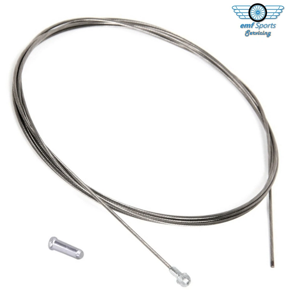 Stainless Steel PEAR END BRAKE CABLE Inner Wire Inc End Caps Road Bikes Cycles