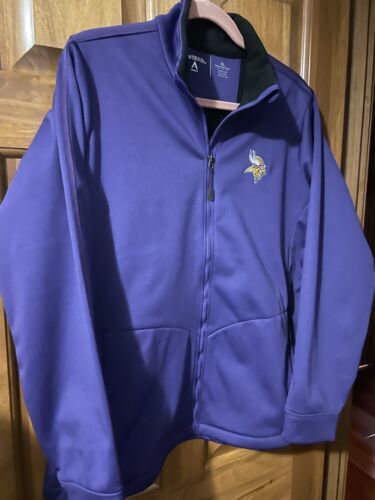 Vintage 90s pro player Minnesota Vikings nfl reversible fleece