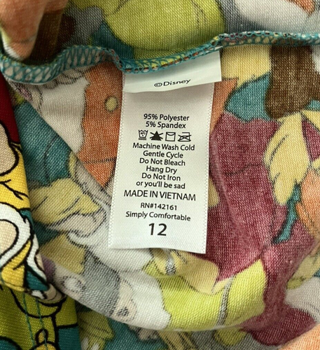LuLaRoe Disney Snow White Dwarfs SS High Low Tunic Gracie Top Girls 12 NEW - Picture 9 of 15