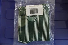 Longaberger Hunter Green Stripe Single Handle Pie Basket Liner #2222516 - NEW