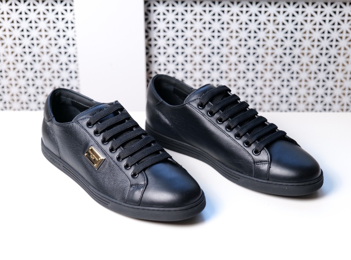 【Dolce&Gabbana】SAINT TROPEZ ローカット スニーカー レザー Dolce & Gabbana Saint Tropez Low-Top Leather Logo Sneakers