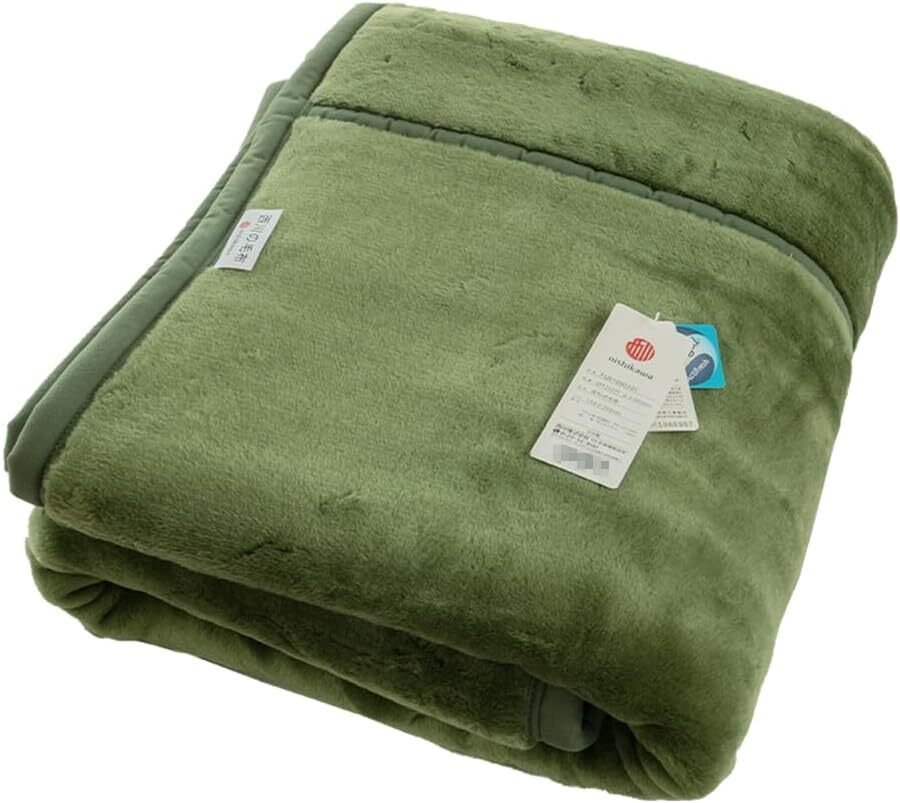 Nishikawa Blanket Single Acrylic 100% 140×200cm Green Two