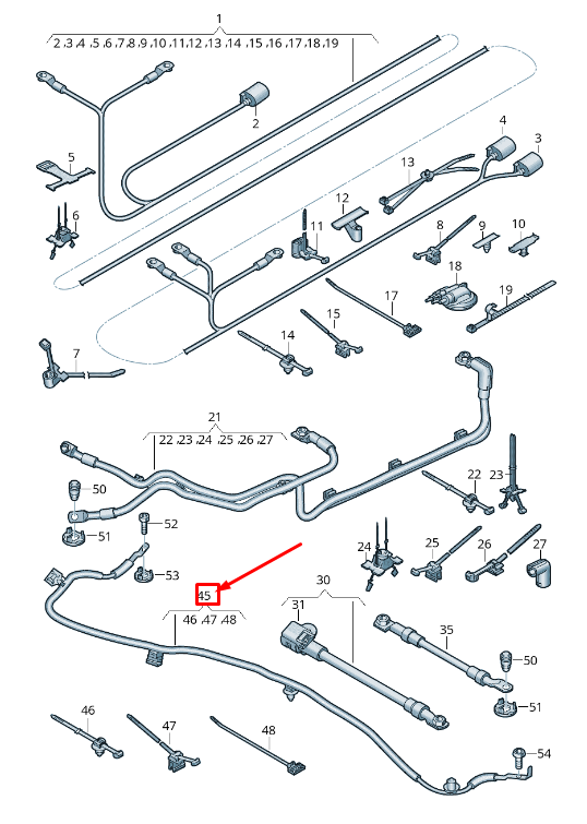AUDI Q8 4MN STABILISATION ACTIVE STABILISATION DE LA LIGNE DE MASSE 4M6971534B