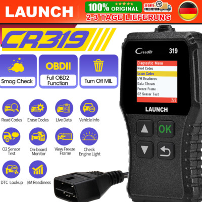  LAUNCH CR319 Profi OBD2 OBDII Diagnosegerät Auto Scanner Fehlerauslesegerät DE