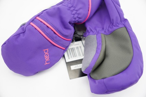 New W/ Tags NWT Head Jr DuPont Sorona Ski Mittens S Small Child Purple / Violet - Picture 3 of 3