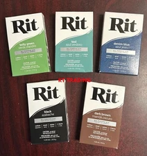 RIT All Purpose PERMANENT Color Dye Powder for Fabric Cloth Shoes Painting Wood