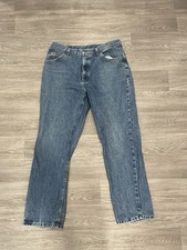 Vintage Riders by Lee Jeans 36x30 Classic Straight Leg Blue Denim
