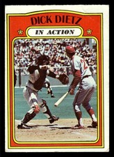 1972 Topps Dick Dietz #296 - San Francisco Giants - VG