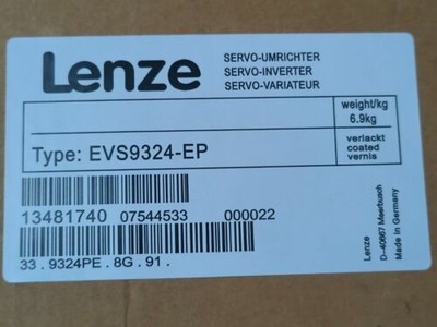 EVS9324-EP NEW LENZE EVS9324EP SEERVO DRIVE